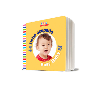 Libro Baby Days Bilingüe: Bebé ocupado / Busy Baby, en ingles y español - Quierox - Tienda Online