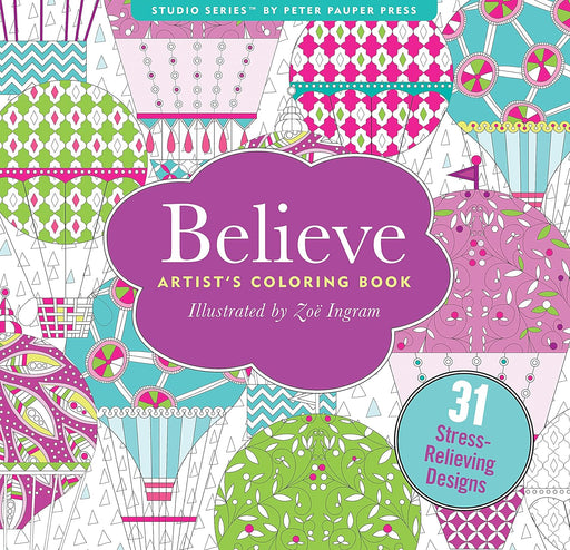 Libro Believe Adult Coloring Book (31 stress-relieving designs) de Zoe Ingram, tapa blanda - Quierox - Tienda Online