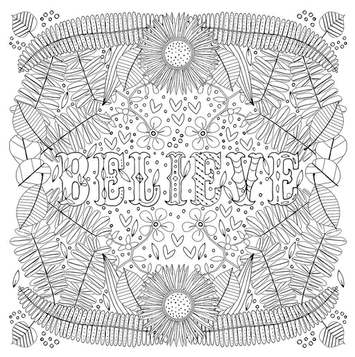 Libro Believe Adult Coloring Book (31 stress-relieving designs) de Zoe Ingram, tapa blanda - Quierox - Tienda Online