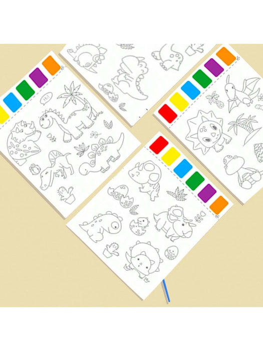 Libro de 8 dibujos mágicos de dibujo con acuarelas - Quierox - Tienda Online