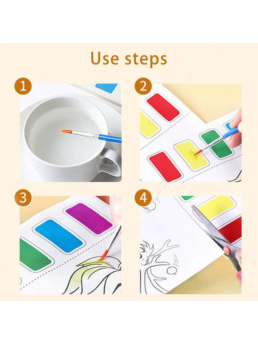 Libro de 8 dibujos mágicos de dibujo con acuarelas - Quierox - Tienda Online
