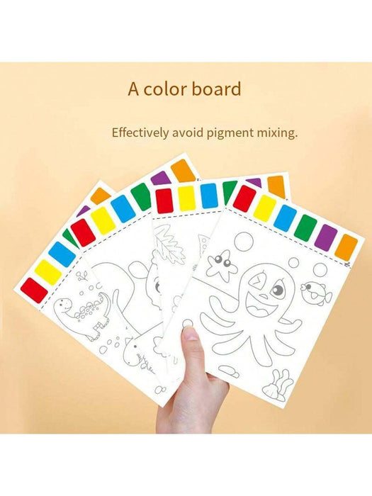 Libro de 8 dibujos mágicos de dibujo con acuarelas - Quierox - Tienda Online
