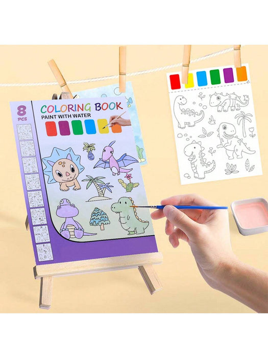 Libro de 8 dibujos mágicos de dibujo con acuarelas - Quierox - Tienda Online