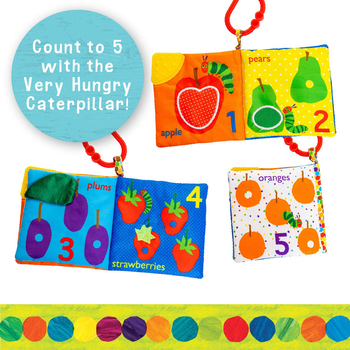 Libro de tela suave "Let's Count" - El mundo de Eric Carle y la oruga muy hambrienta en ingles - Quierox - Tienda Online