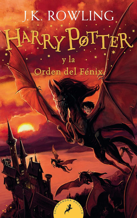 Libro Harry Potter y la Orden del Fénix [edición con la portada ilustrada por Johnny Duddle] en español de tapa blanda - Quierox - Tienda Online