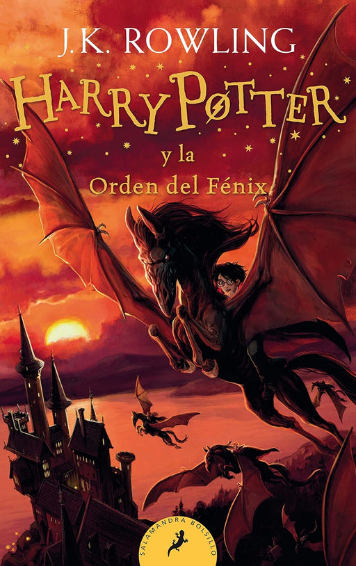 Libro Harry Potter y la Orden del Fénix [edición con la portada ilustrada por Johnny Duddle] en español de tapa blanda - Quierox - Tienda Online