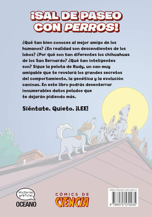 Libro Perros: De depredadores a protectores (Cómics de ciencia) Tapa blanda, en ingles - Quierox - Tienda Online