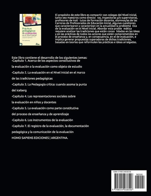 Libro Prácticas pedagógicas de evaluación en el Nivel Inicial de Elisa Spakowsky, Tapa blanda - Quierox - Tienda Online