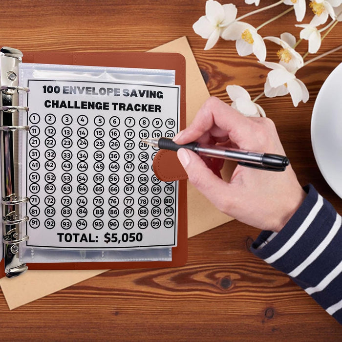 Libro presupuesto con sobres efectivo, ahorro y organizador dinero para efectivo - Quierox - Tienda Online