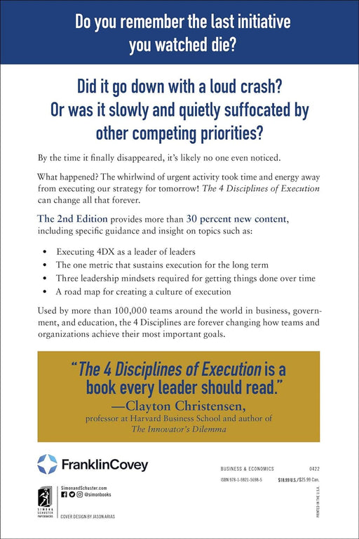 Libro The 4 Disciplines of Execution: Revised and Updated, tapa blanda - Quierox - Tienda Online