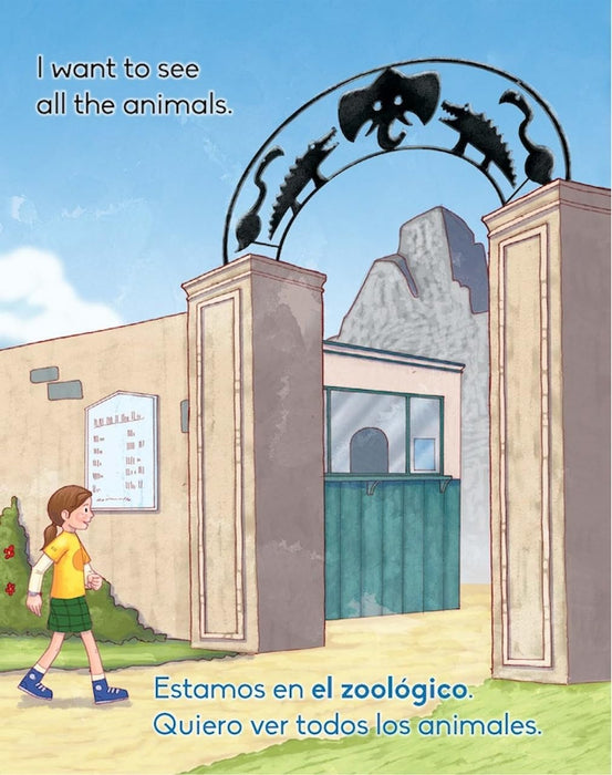 Libro ¡Vamos al zoológico! (Edición en inglés y español) - Quierox - Tienda Online