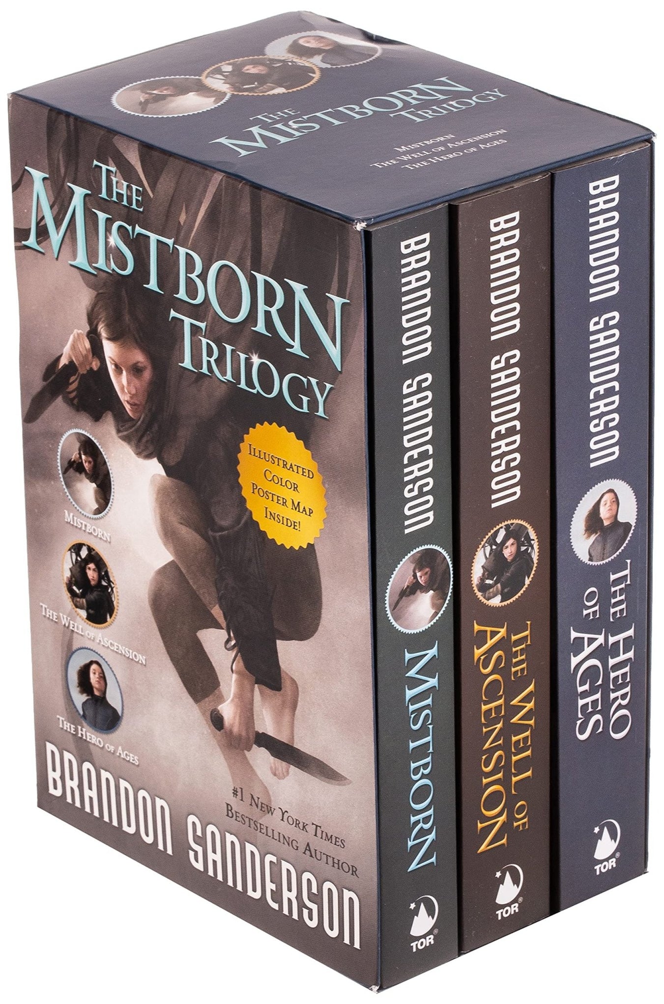 Mistborn Script Libros Mistborn Trilogy Boxed Set: Mistborn, The Well of Ascension, an ...