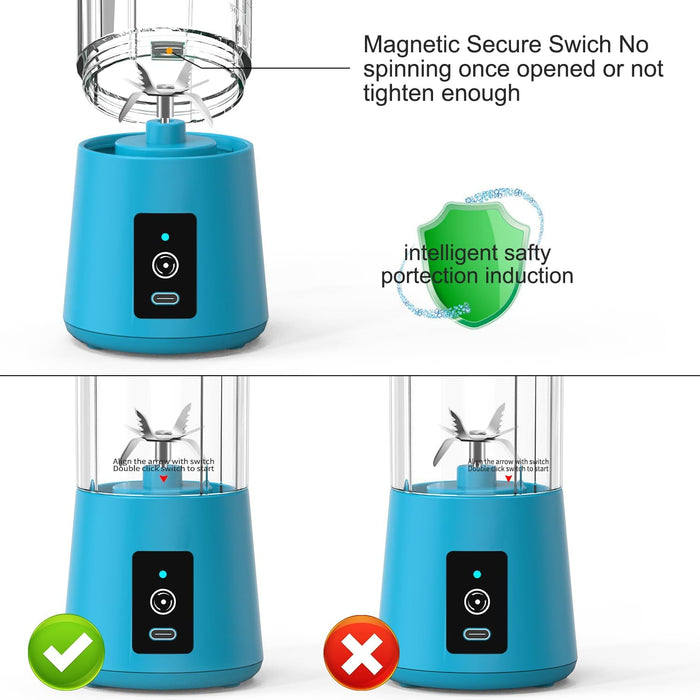 Licuadora portátil de zumo de frutas, minibotella eléctrica - Quierox - Tienda Online