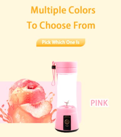 Licuadora portátil de zumo de frutas, minibotella eléctrica - Quierox - Tienda Online