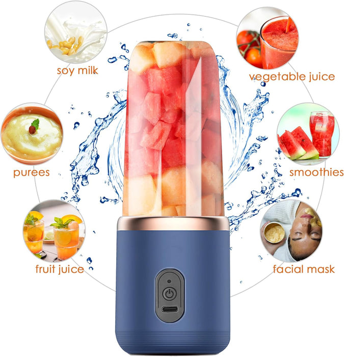 Licuadora portátil, ideal para batidos y batidos, incluye taza de viaje con tapa y cable - Quierox - Tienda Online