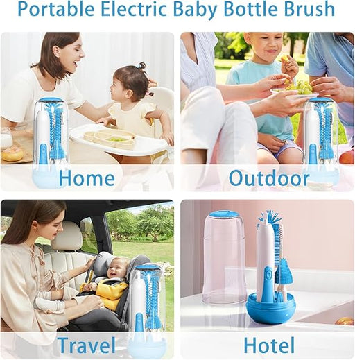 Limpiador de biberones eléctrico, kit limpiador de biberones portátil y recargable - Quierox - Tienda Online