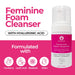 Limpiador de espuma femenina con ácido hialurónico y extracto de arándano orgánico - Quierox - Tienda Online
