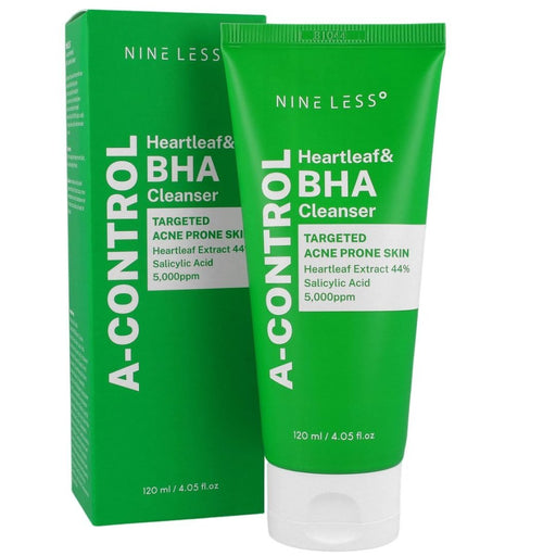 Limpiador facial en espuma Nineless A-control Heartleaf & BHA - Quierox - Tienda Online