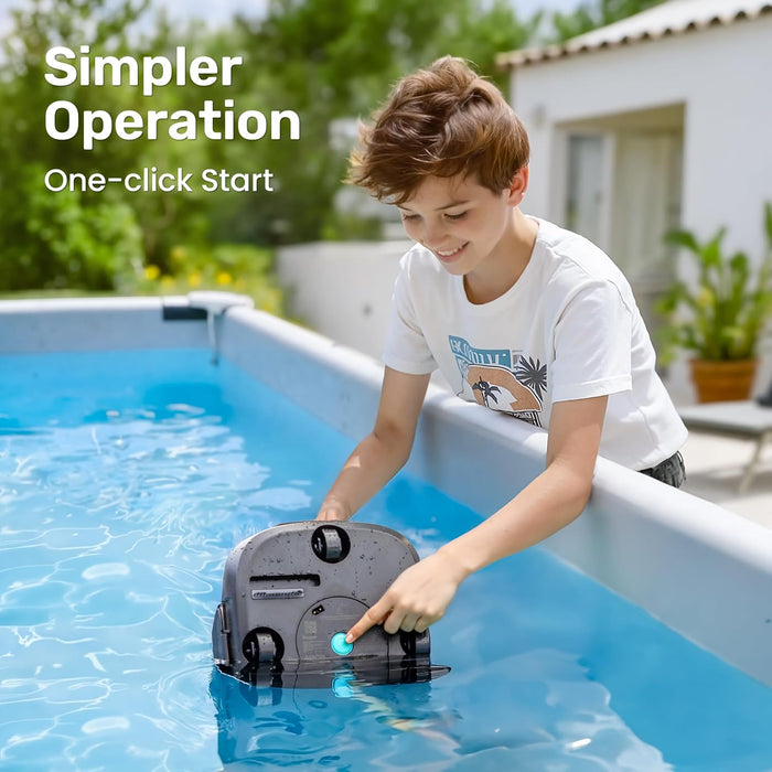 Limpiador robótico inalámbrico de piscina, aspiradora de piscina eficiente - Quierox - Tienda Online