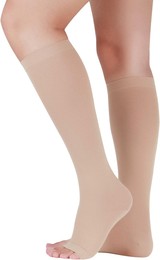Lin Performance Calcetines de compresión médica de 20 - 30 mmHg para mujeres y hombres, hasta la rodilla - Quierox - Tienda Online