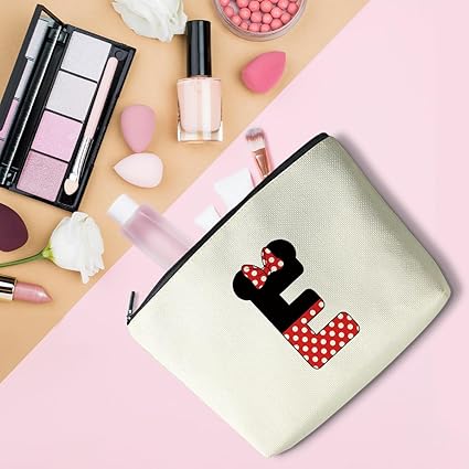 Linda bolsa de cosméticos con letra E - Quierox - Tienda Online