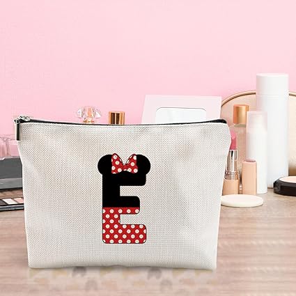 Linda bolsa de cosméticos con letra E - Quierox - Tienda Online