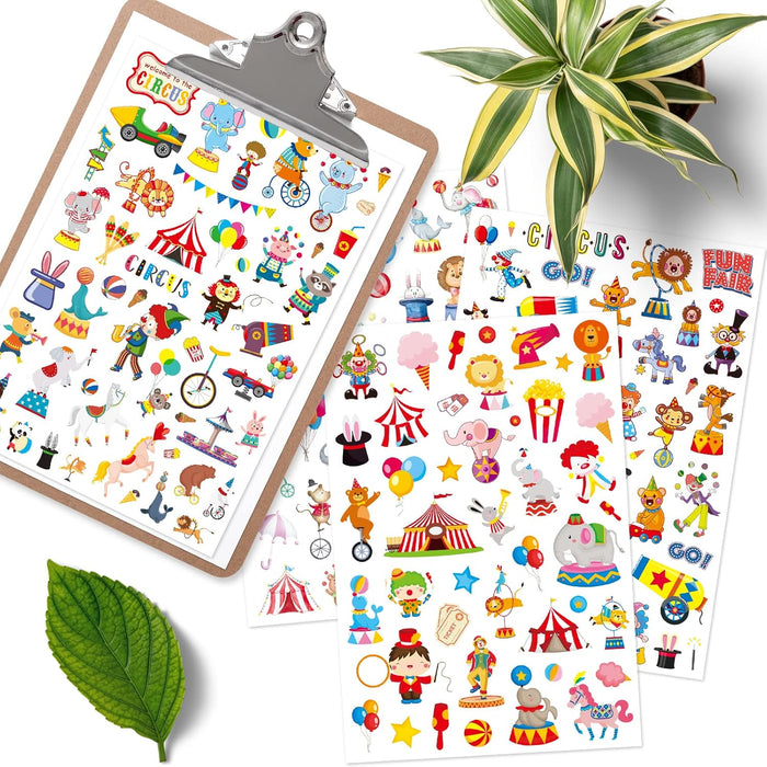 Lindas calcomanías de carnaval de circo, 820 unidades - Quierox - Tienda Online