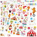 Lindas calcomanías de carnaval de circo, 820 unidades - Quierox - Tienda Online
