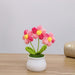 Lindas flores de ganchillo para mamá, decoración de bricolaje rosa - Quierox - Tienda Online