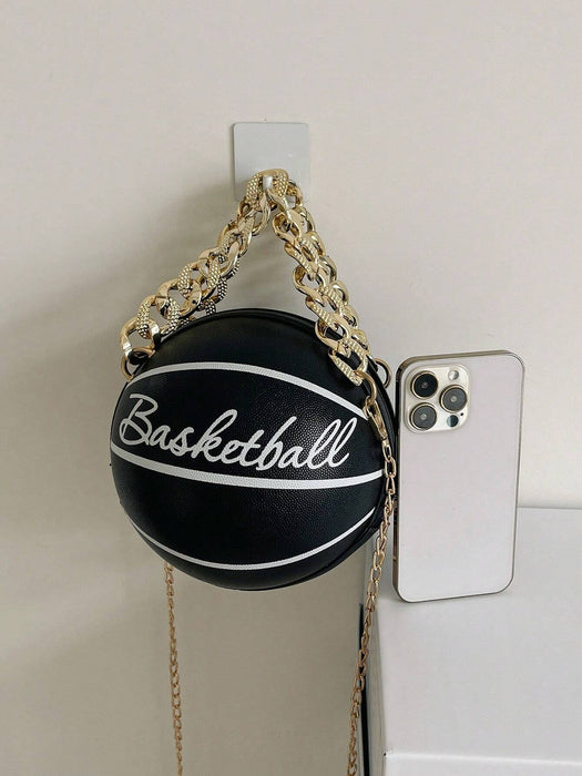 Lindo Bolso Redondo Con Forma De Baloncesto - Quierox - Tienda Online