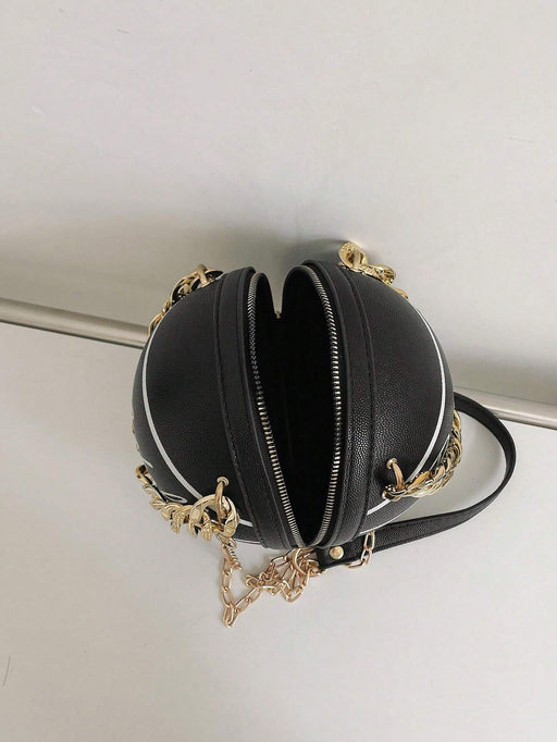 Lindo Bolso Redondo Con Forma De Baloncesto - Quierox - Tienda Online