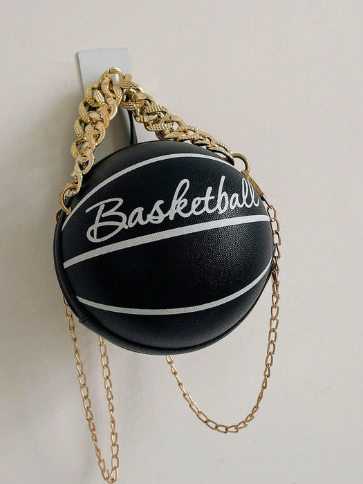 Lindo Bolso Redondo Con Forma De Baloncesto - Quierox - Tienda Online
