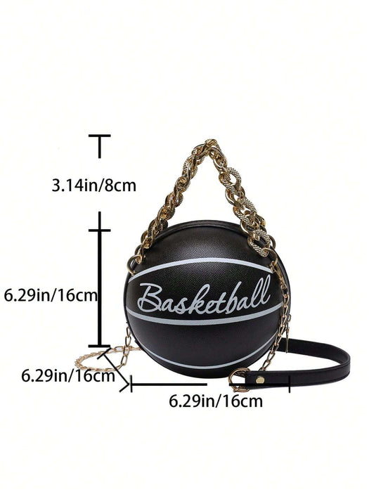 Lindo Bolso Redondo Con Forma De Baloncesto - Quierox - Tienda Online