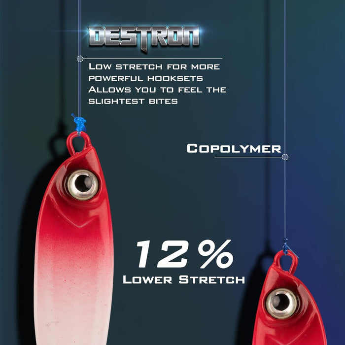 Línea de pesca monofilamento KastKing Destron, carretes de relleno de ¼ LB - Quierox - Tienda Online