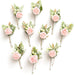 Ling's Moment Boutonniere para hombres, 10 flores artificiales para decoración de boda - Quierox - Tienda Online