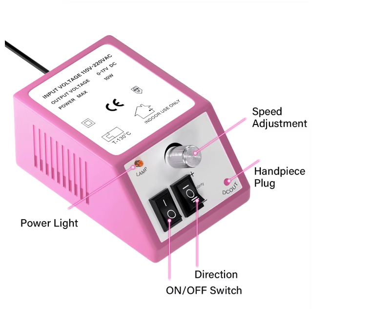 LINMANDA - taladro eléctrico para uñas, limas de uñas, brocas - Quierox - Tienda Online