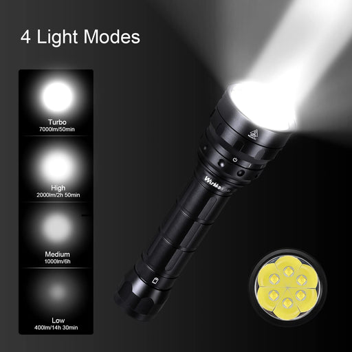 Linterna de buceo DL61 impermeable, luz submarina submarina con 4 modos de luz - Quierox - Tienda Online