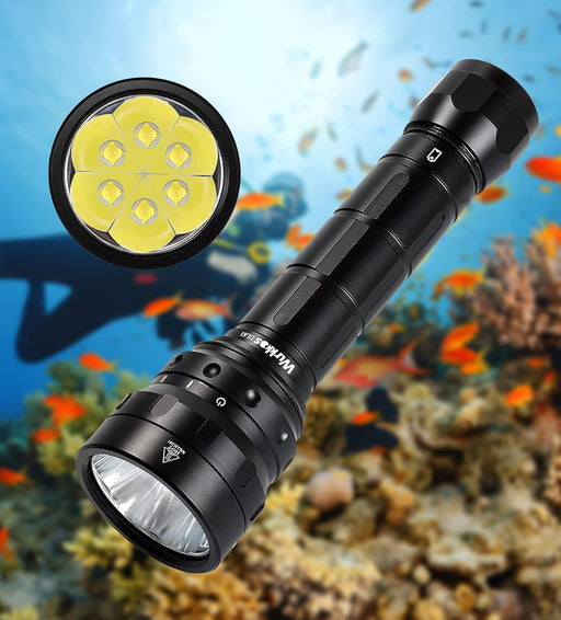 Linterna de buceo DL61 impermeable, luz submarina submarina con 4 modos de luz - Quierox - Tienda Online