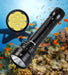 Linterna de buceo DL61 impermeable, luz submarina submarina con 4 modos de luz - Quierox - Tienda Online