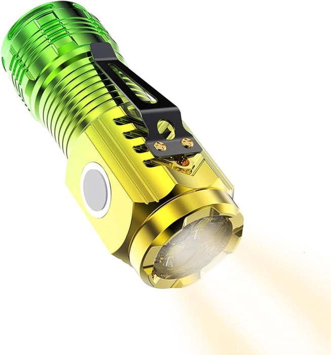 Linterna Sd - 1033 de tres ojos con luz potente y diseño de tiburón sonriente, multifunción, recargable - Quierox - Tienda Online