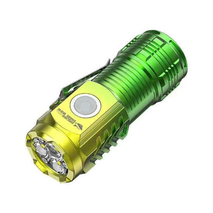 Linterna Sd - 1033 de tres ojos con luz potente y diseño de tiburón sonriente, multifunción, recargable - Quierox - Tienda Online