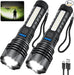 Linternas Recargables de Alto Lúmenes, Luz Táctil Ajustable Paquete de 2 - Quierox - Tienda Online