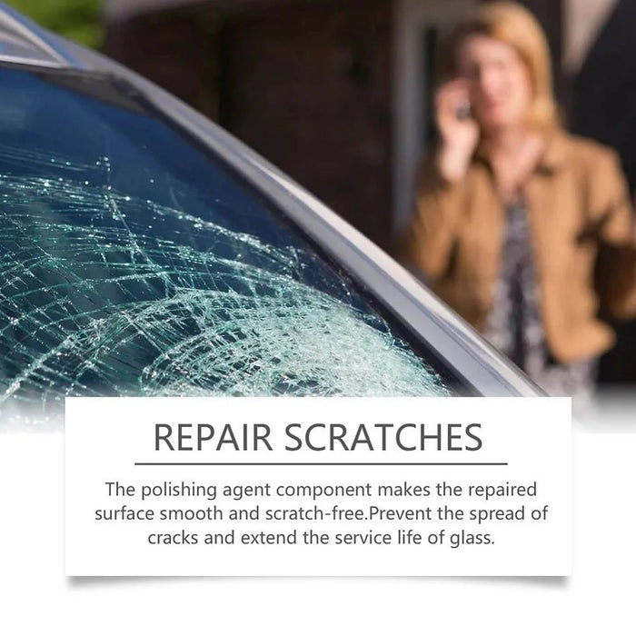 Líquido reparador de grietas en el cristal del coche, resistente al agua, para grietas y arañazos - Quierox - Tienda Online