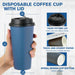 LITOPAK Paquete de 85 unidades de tazas de papel desechables para café de 20 oz con tapas para café, agua, jugo o té - Quierox - Tienda Online