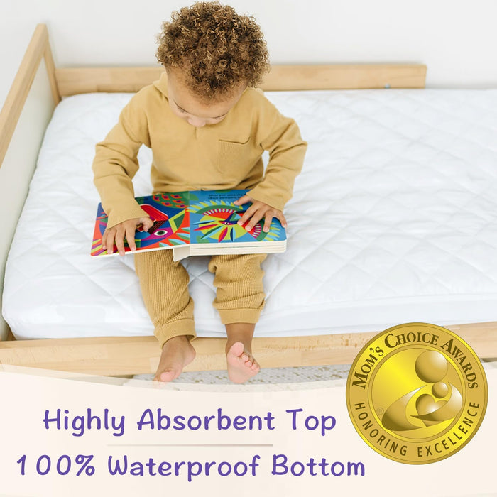 Little One's Pad Protector de colchón para cuna impermeable y ajustable, acolchado, 28"x52"x9" - Quierox - Tienda Online