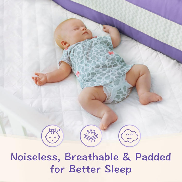 Little One's Pad Protector de colchón para cuna impermeable y ajustable, acolchado, 28"x52"x9" - Quierox - Tienda Online