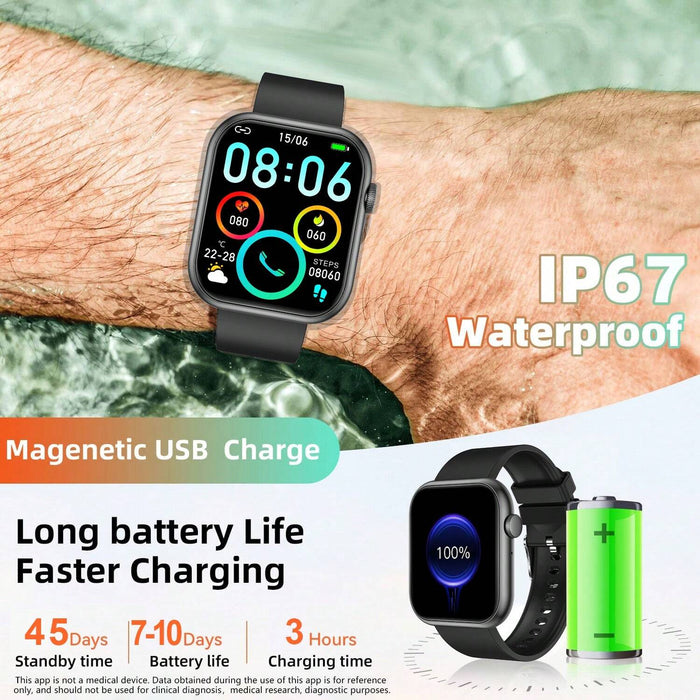 LIVLOV reloj inteligente para hombres y mujeres para hacer/contestar llamadas de pantalla grande - Quierox - Tienda Online