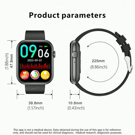LIVLOV reloj inteligente para hombres y mujeres para hacer/contestar llamadas de pantalla grande - Quierox - Tienda Online