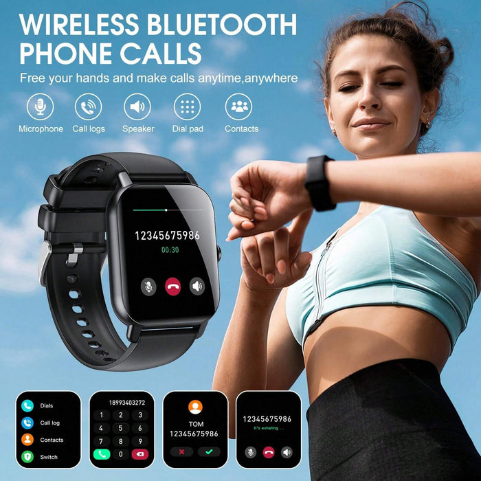 LIVLOV reloj inteligente para hombres y mujeres para hacer/contestar llamadas de pantalla grande - Quierox - Tienda Online