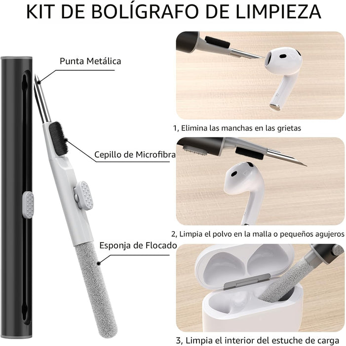 Ljusmicker Funda para AirPods 4 con juego de limpieza, funda protectora de silicona suave - Quierox - Tienda Online